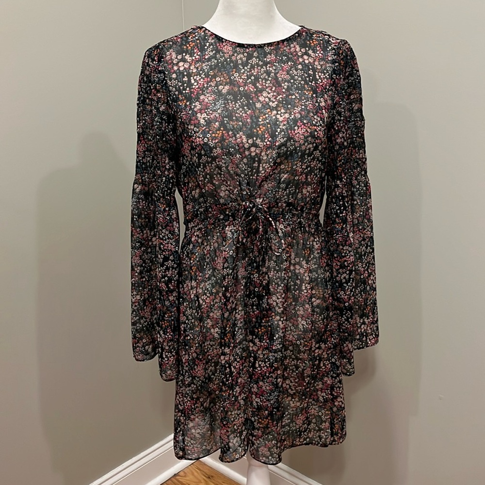 Zara Black Floral Dress